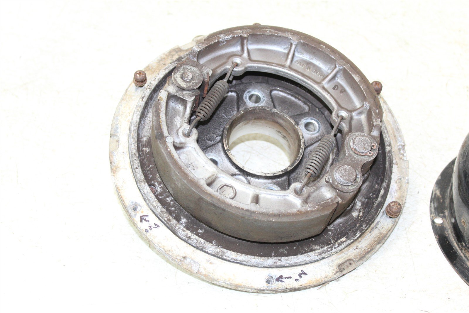 2001 Kawasaki Prairie 300 4x4 Rear Brake Drum Backing Plate Panel w/ Cover 24056