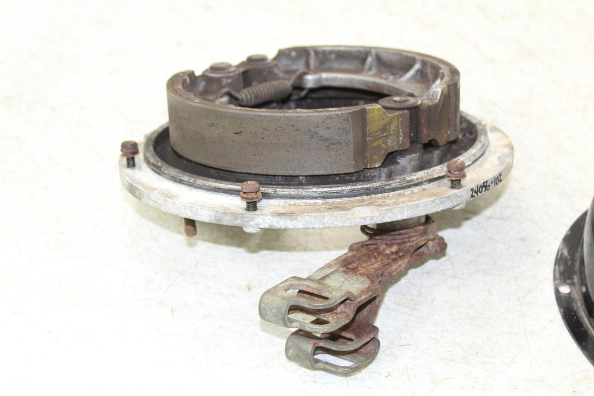 2001 Kawasaki Prairie 300 4x4 Rear Brake Drum Backing Plate Panel w/ Cover 24056