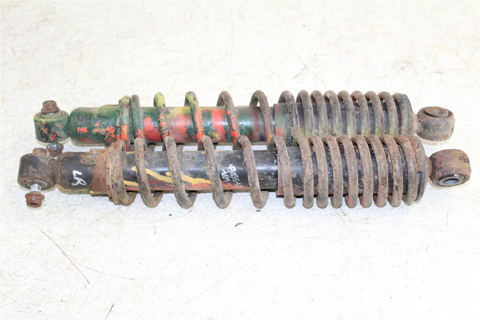 2007 Suzuki Vinson 500 4x4 Rear Shocks Spring Absorber Left Right 43055