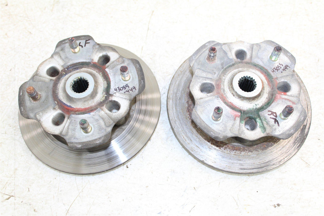 2007 Suzuki Vinson 500 4x4 Front Hubs Brake Rotors 43055