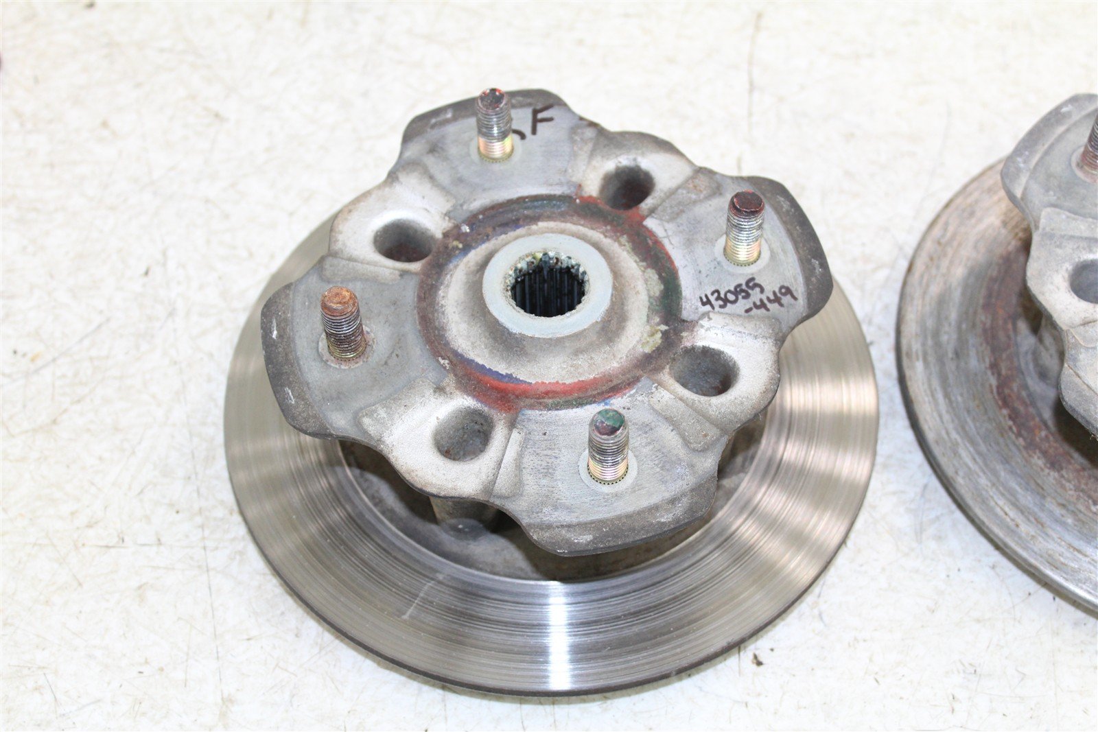 2007 Suzuki Vinson 500 4x4 Front Hubs Brake Rotors 43055