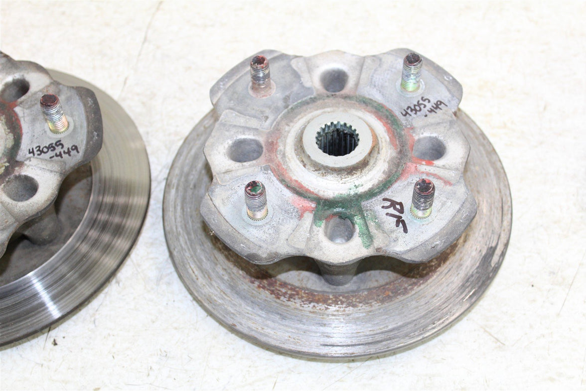 2007 Suzuki Vinson 500 4x4 Front Hubs Brake Rotors 43055