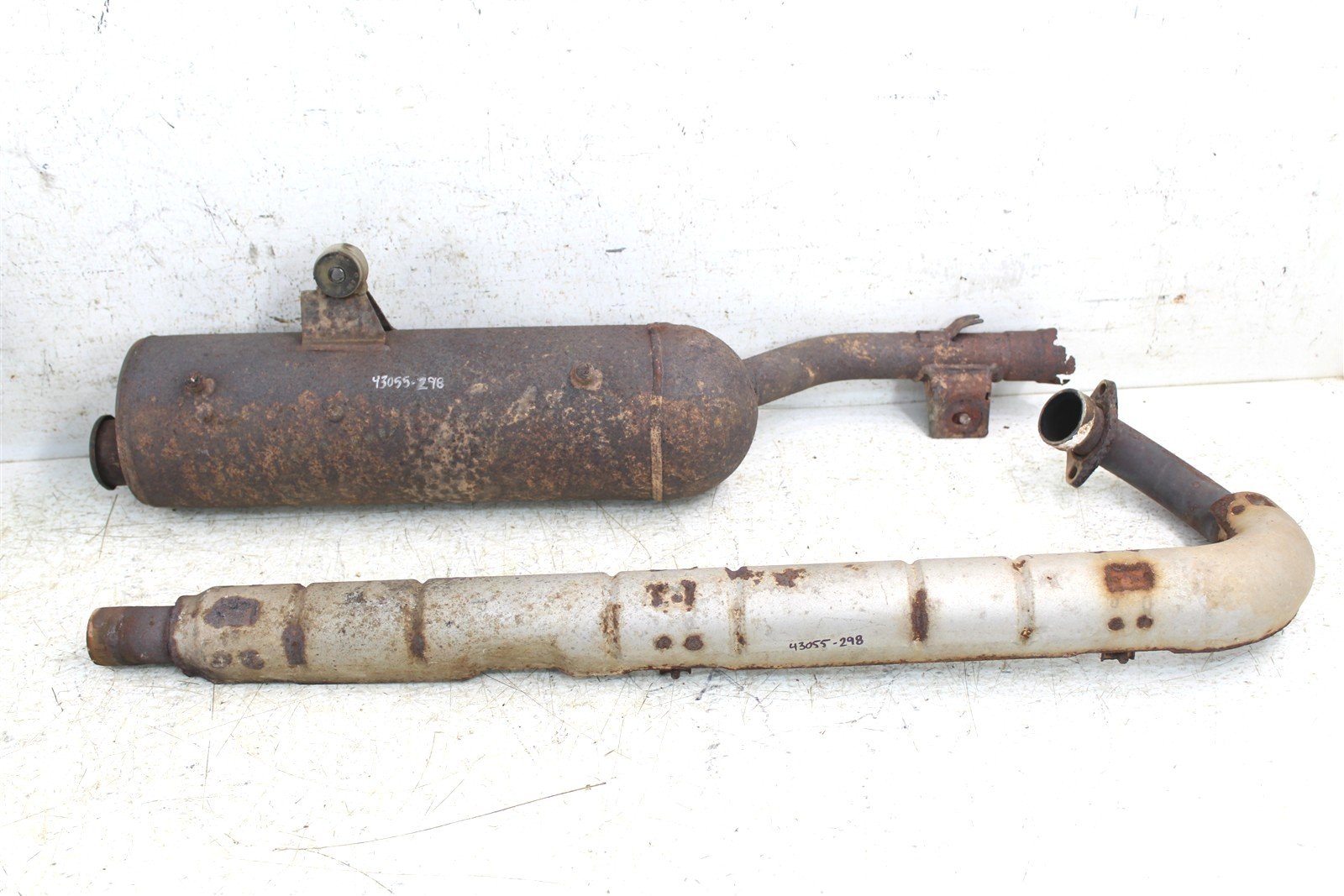 2007 Suzuki Vinson 500 4x4 Exhaust Head Pipe Silencer Muffler 43055