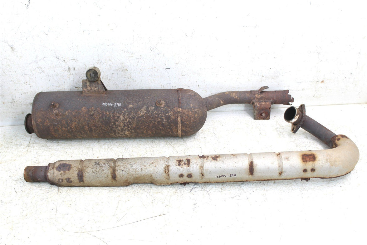 2007 Suzuki Vinson 500 4x4 Exhaust Head Pipe Silencer Muffler 43055