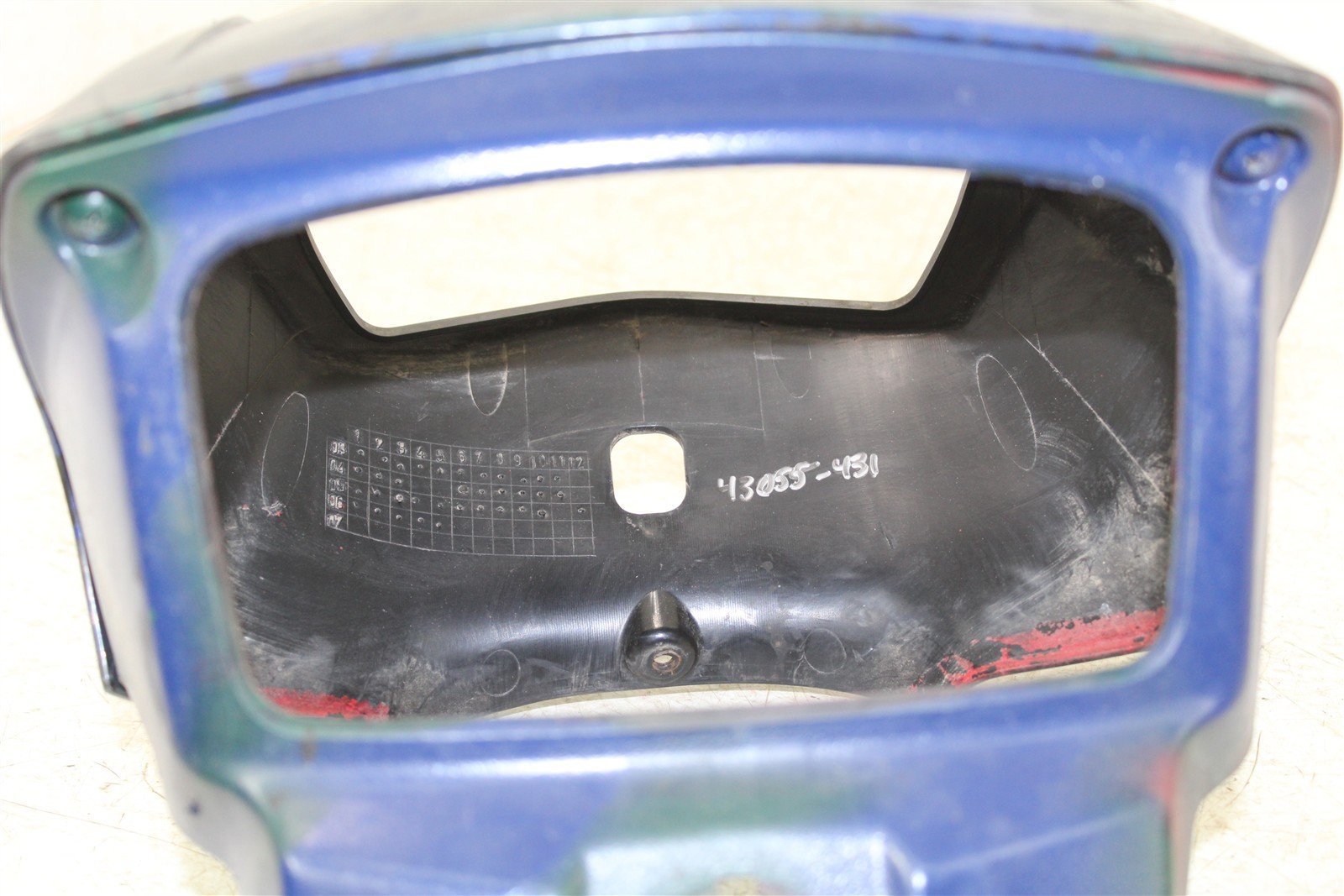 2007 Suzuki Vinson 500 4x4 Upper Headlight Housing Speedometer Mount Cover 43055