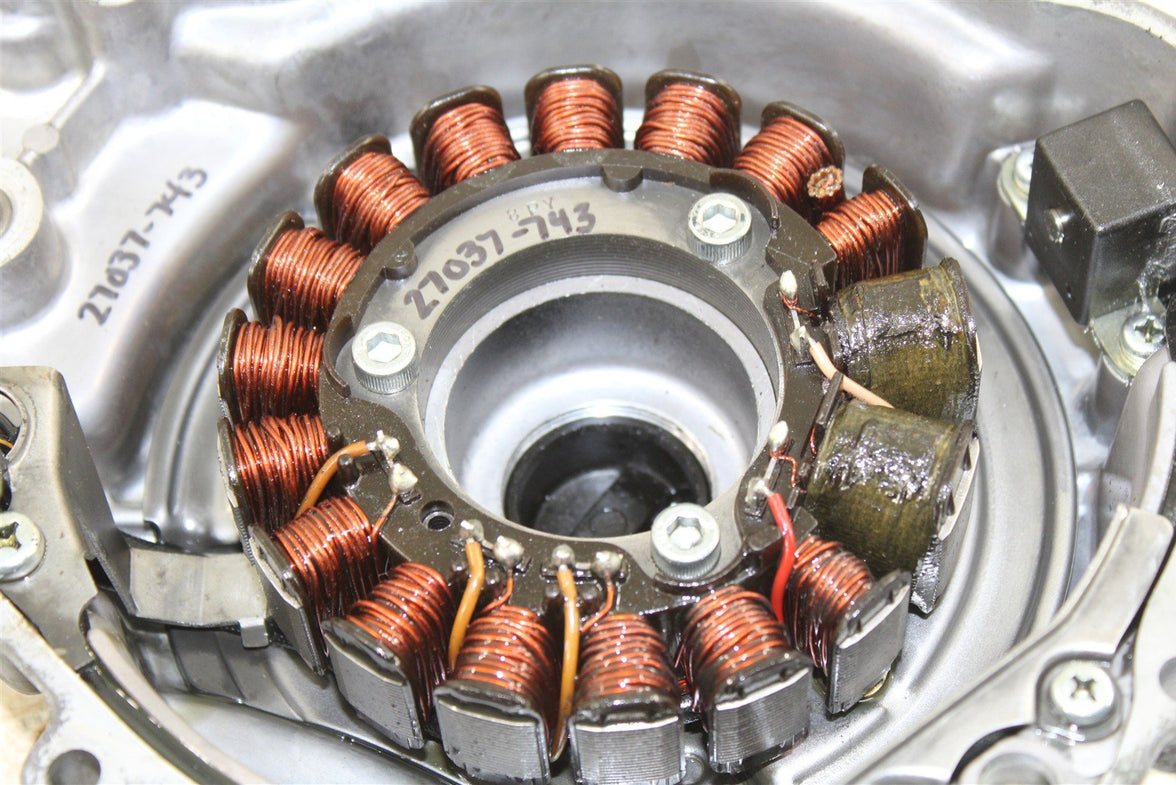 1995 Kawasaki KLR 650 Stator Magneto Coil w/ Cover 27037