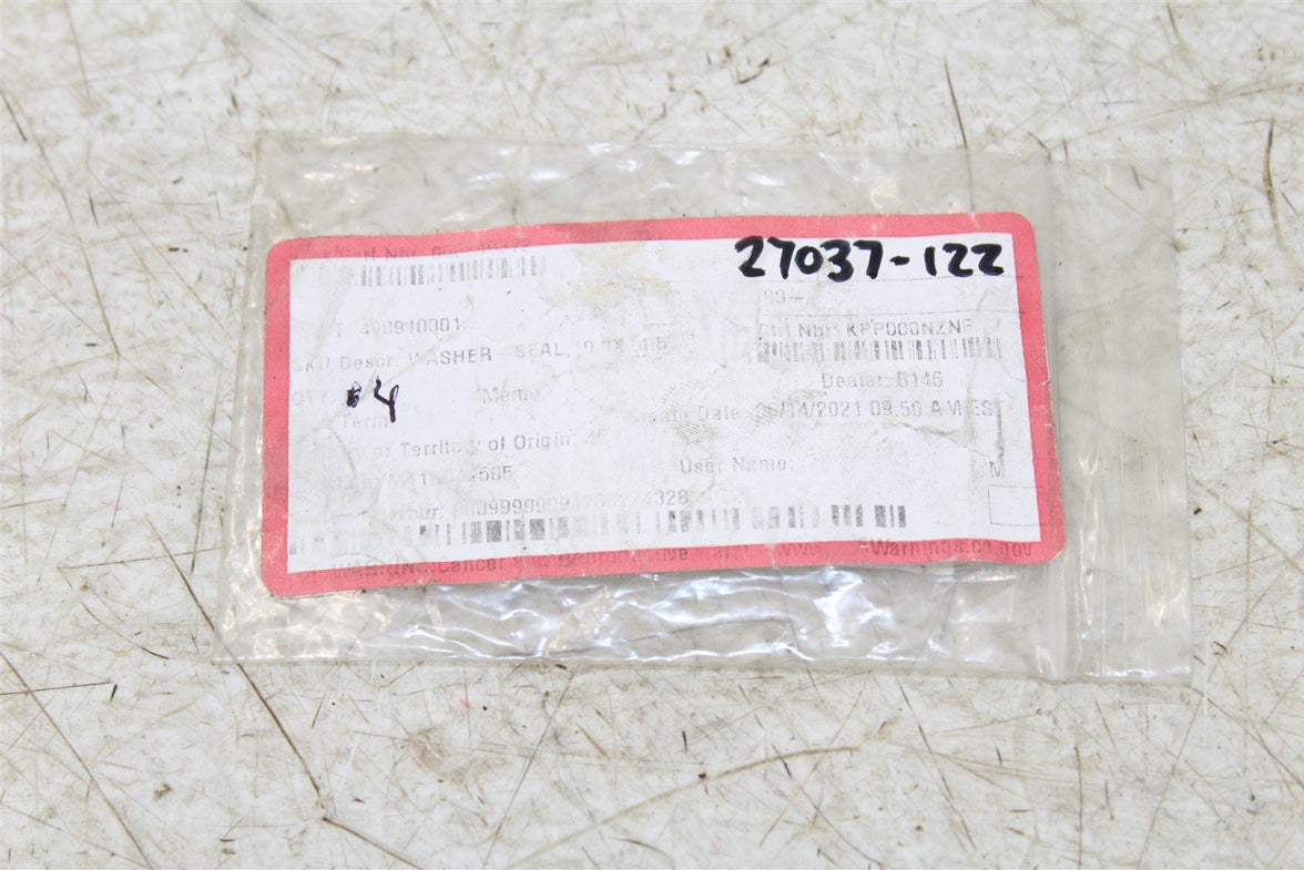 NOS Kawasaki Brake Hose Seal Washer Gasket 49091-0001 NEW 27037 QTY:2