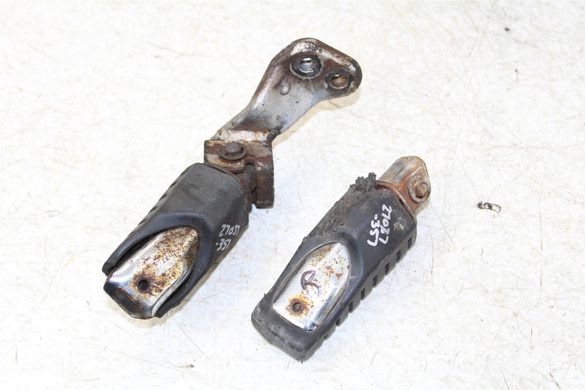 1995 Kawasaki KLR 650 Foot Pegs Set Hardware Springs Rests 27037