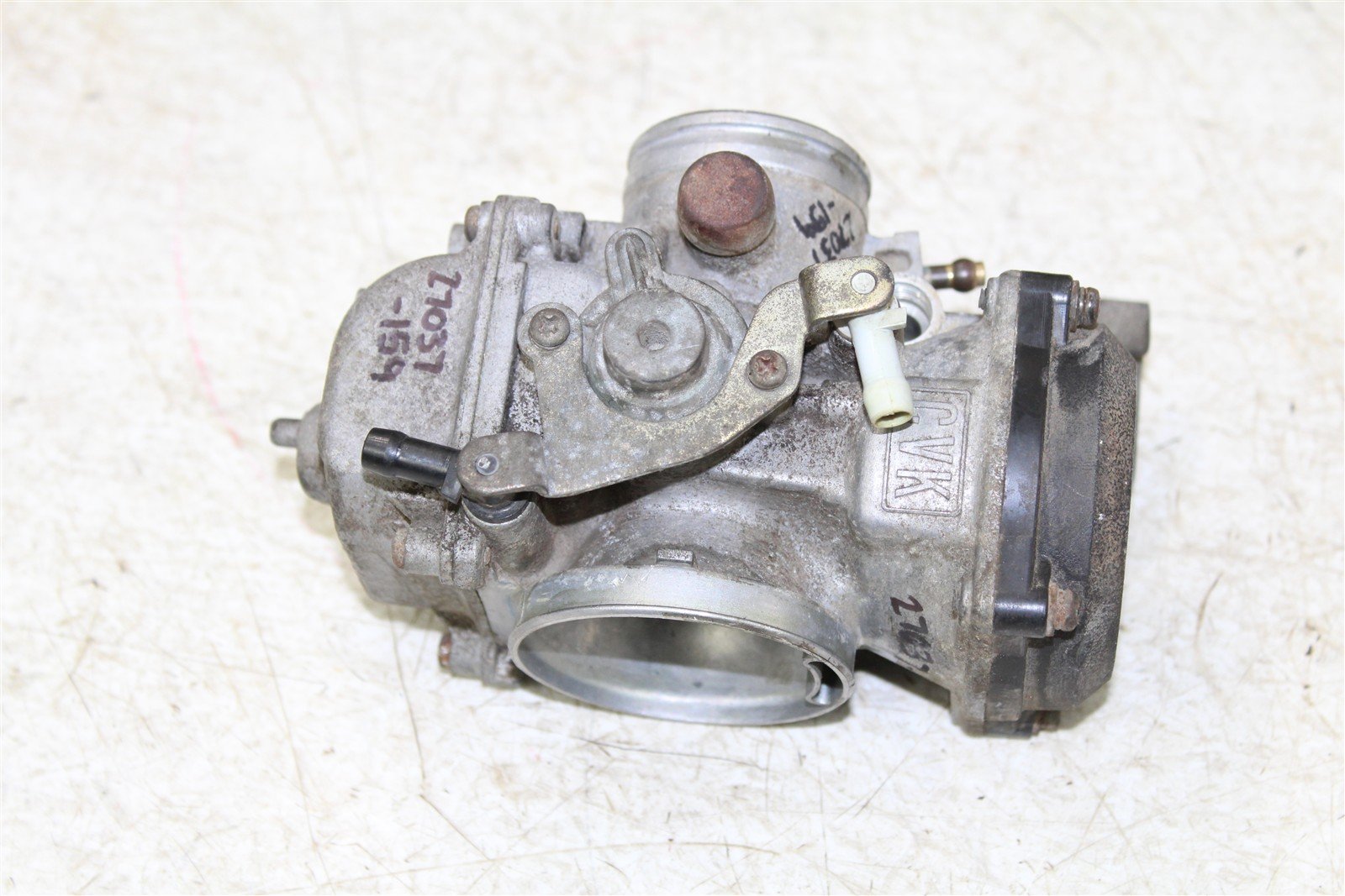1995 Kawasaki KLR 650 Keihin Carburetor Carb Fuel Intake Bowl Jets 27037