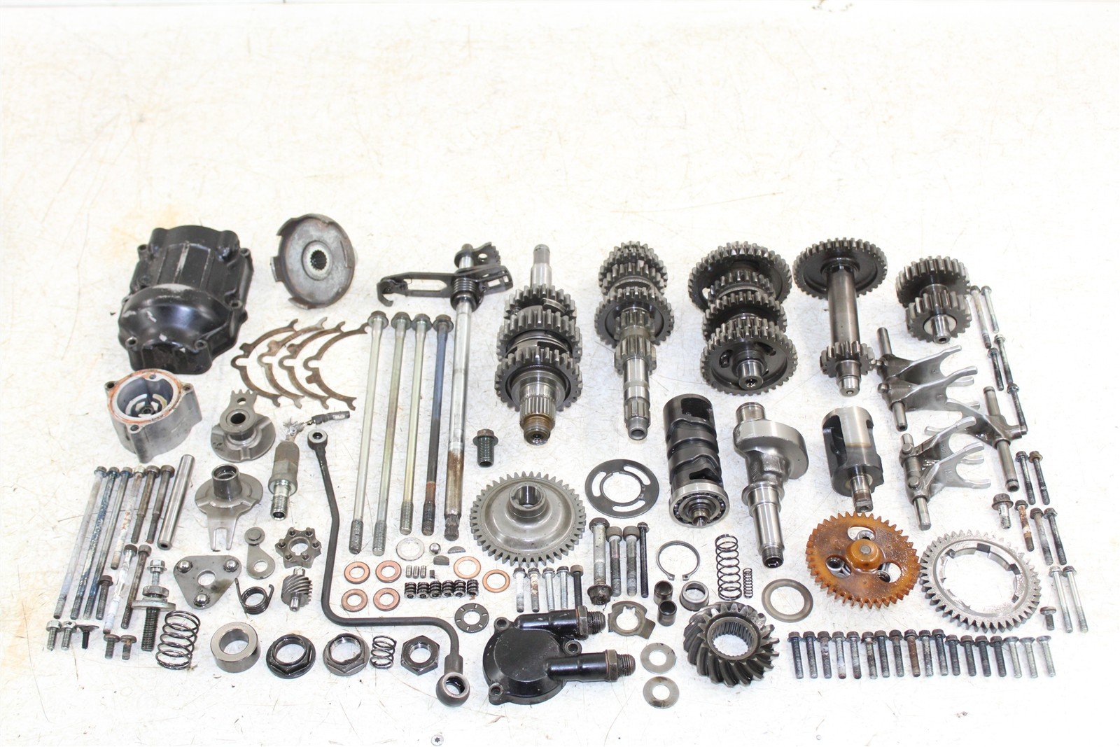 1993 Yamaha Kodiak 400 4x4 Transmission Gears Shift Shaft Forks Drum 50113