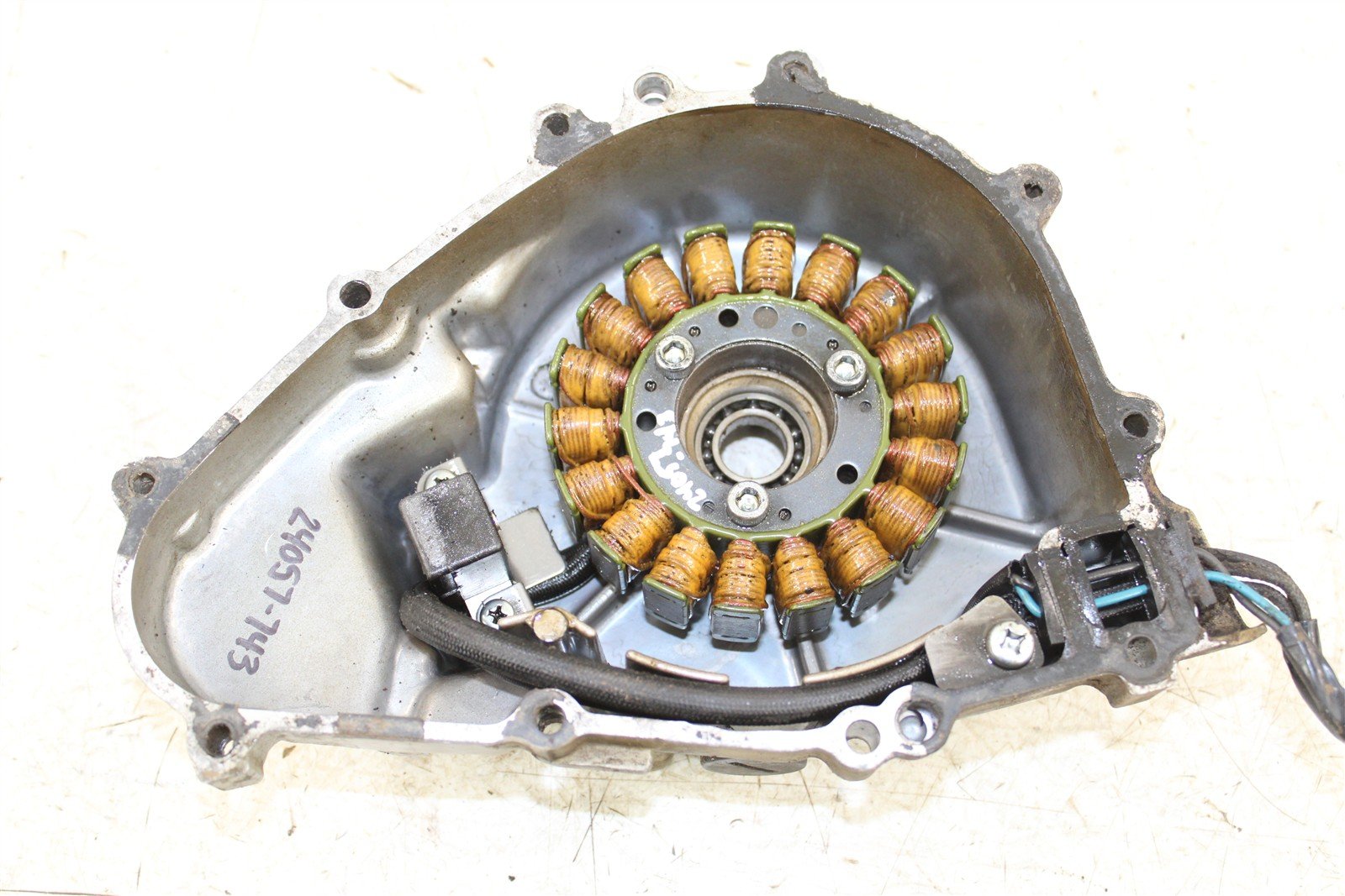 1999 Kawasaki Bayou 300 4x4 Stator Magneto Generator Coil w/ Cover 24057