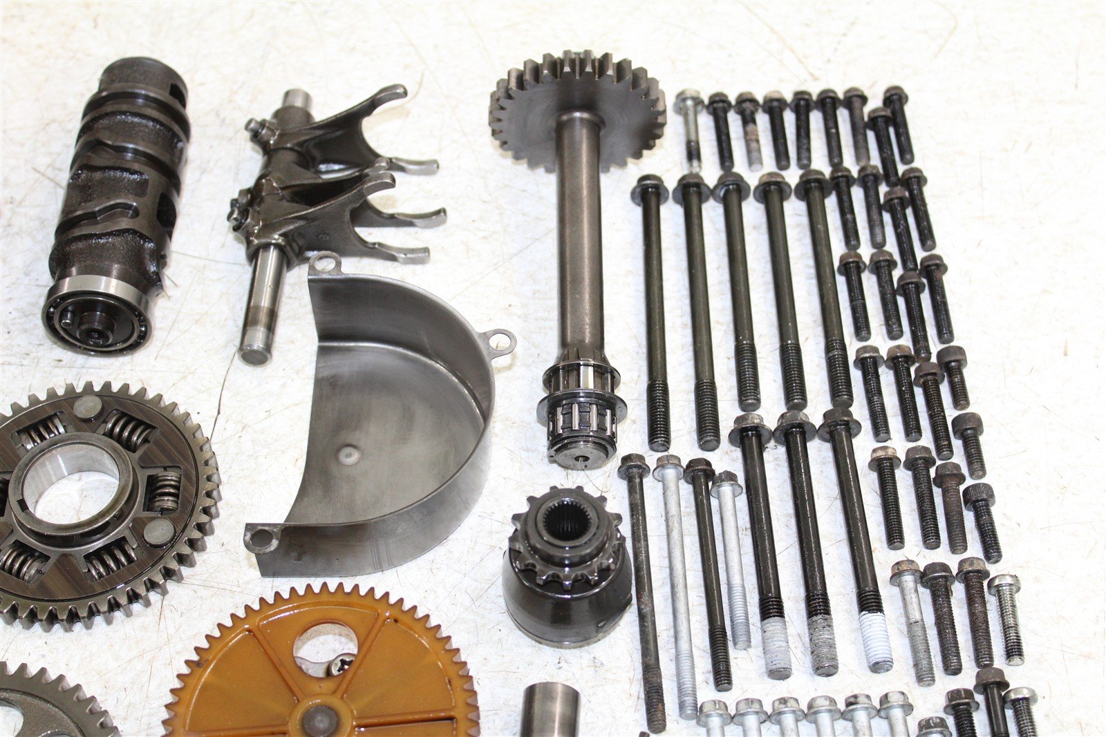 1999 Kawasaki Bayou 300 4x4 Transmission Gears Shift Shaft Forks Drum 24057