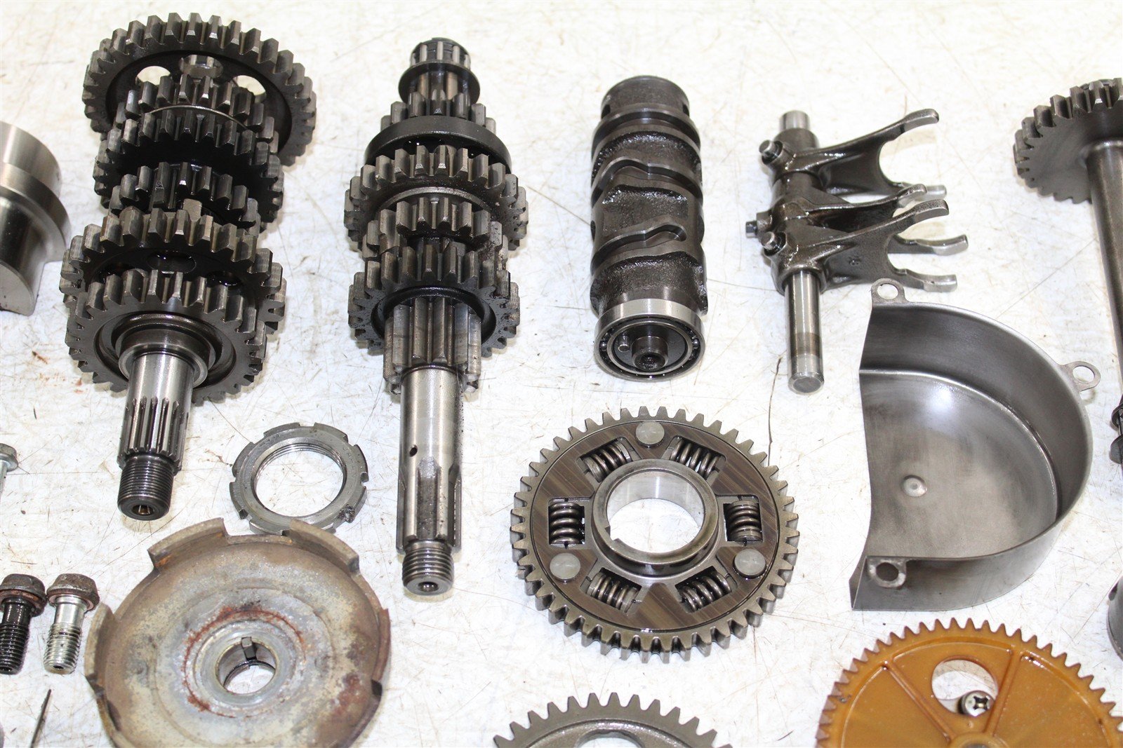1999 Kawasaki Bayou 300 4x4 Transmission Gears Shift Shaft Forks Drum 24057