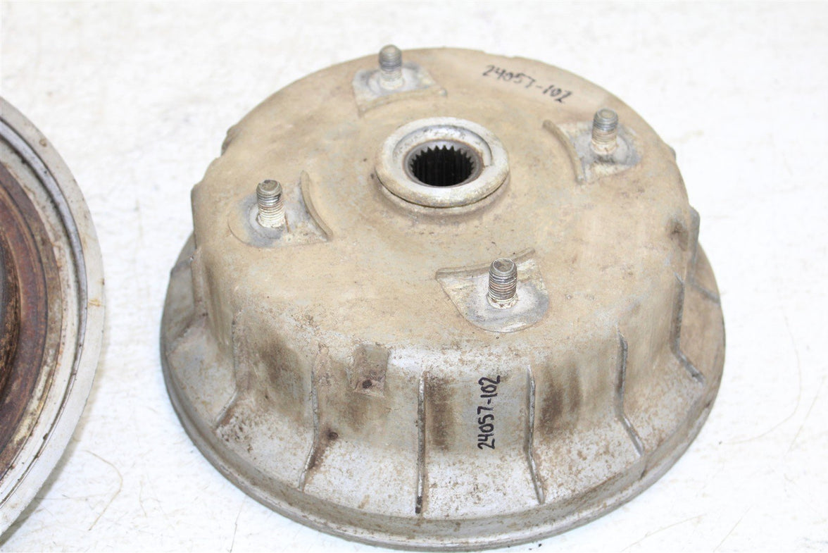 1999 Kawasaki Bayou 300 4x4 Rear Brake Drum Backing Plate Panel Hub 24057
