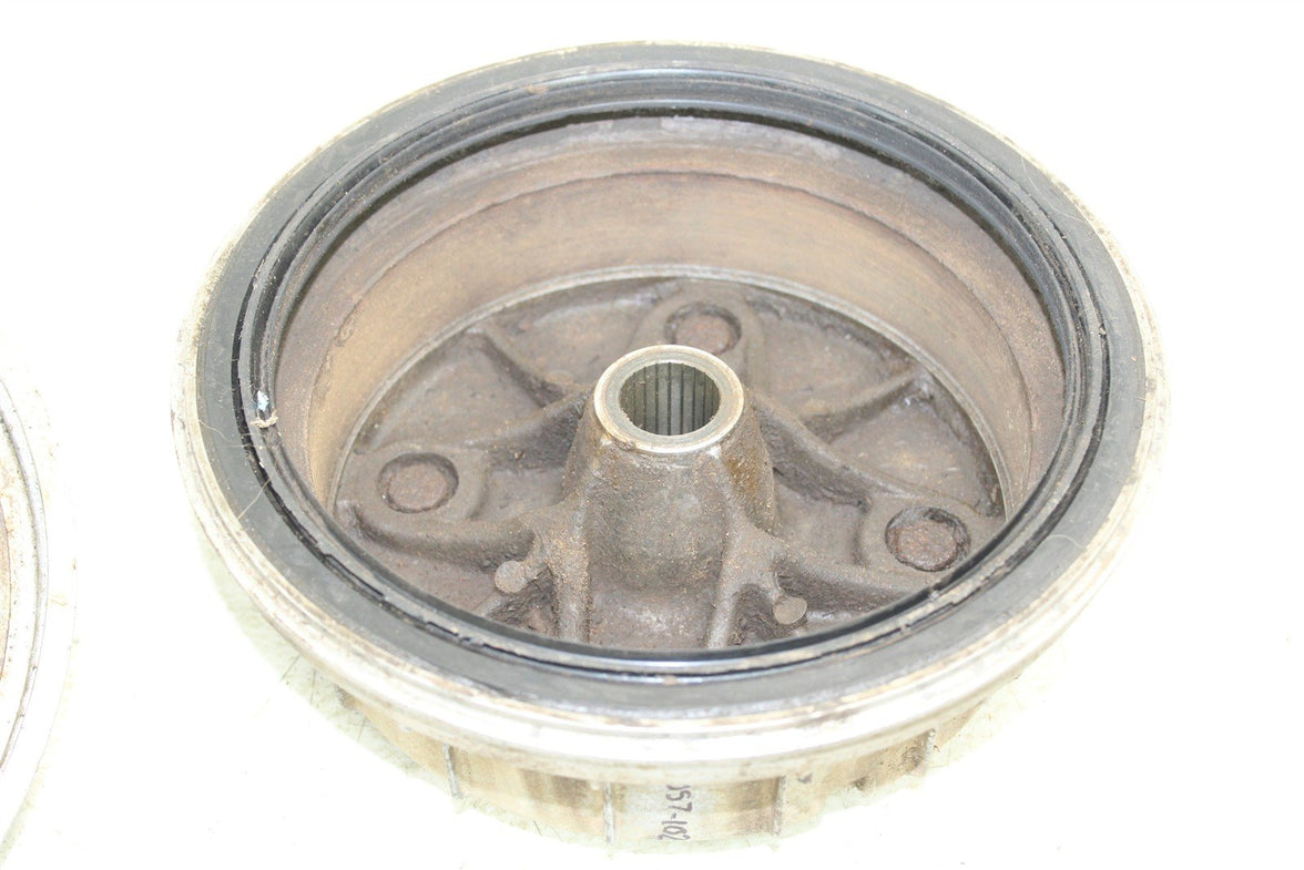 1999 Kawasaki Bayou 300 4x4 Rear Brake Drum Backing Plate Panel Hub 24057