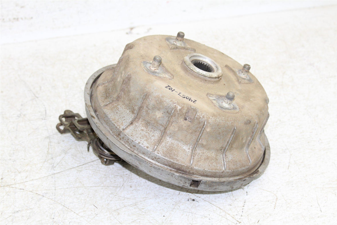 1999 Kawasaki Bayou 300 4x4 Rear Brake Drum Backing Plate Panel Hub 24057
