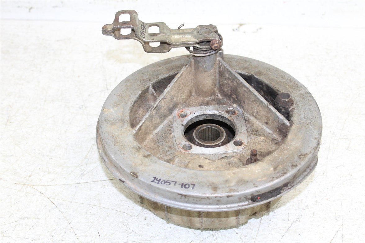 1999 Kawasaki Bayou 300 4x4 Rear Brake Drum Backing Plate Panel Hub 24057