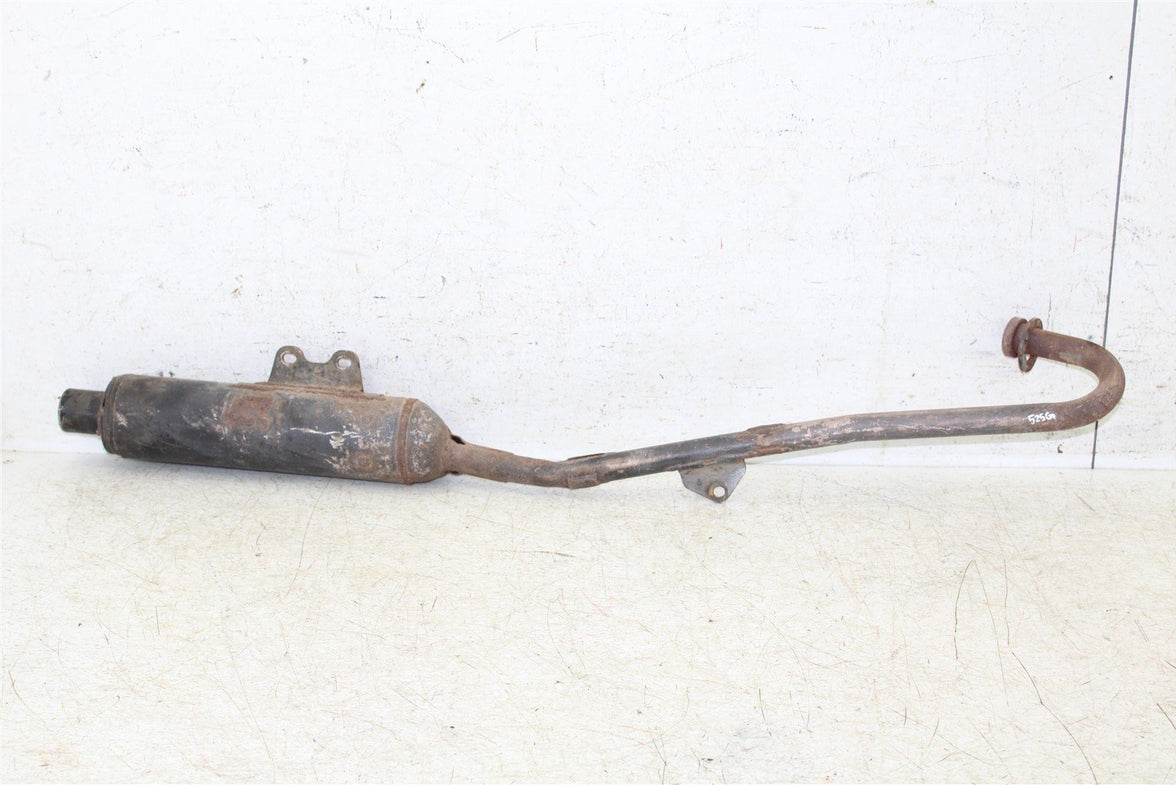 2003 Honda XR 80R Exhaust System Head Pipe Silencer Muffler 525G