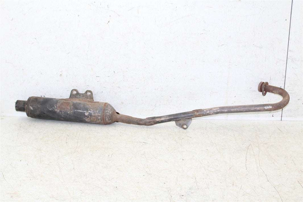 2003 Honda XR 80R Exhaust System Head Pipe Silencer Muffler 525G