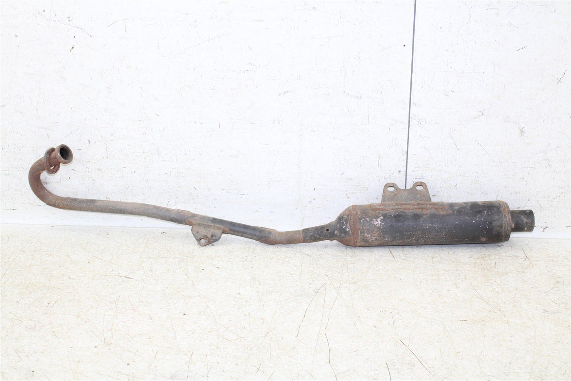 2003 Honda XR 80R Exhaust System Head Pipe Silencer Muffler 525G