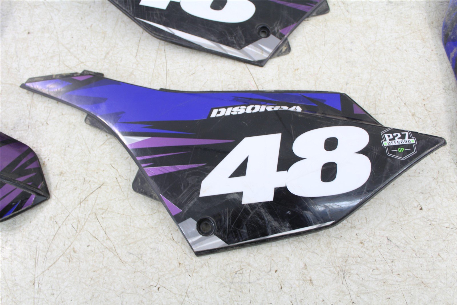 2024 Yamaha YZ 250 Fender Set Rear Front Number Plates 520G