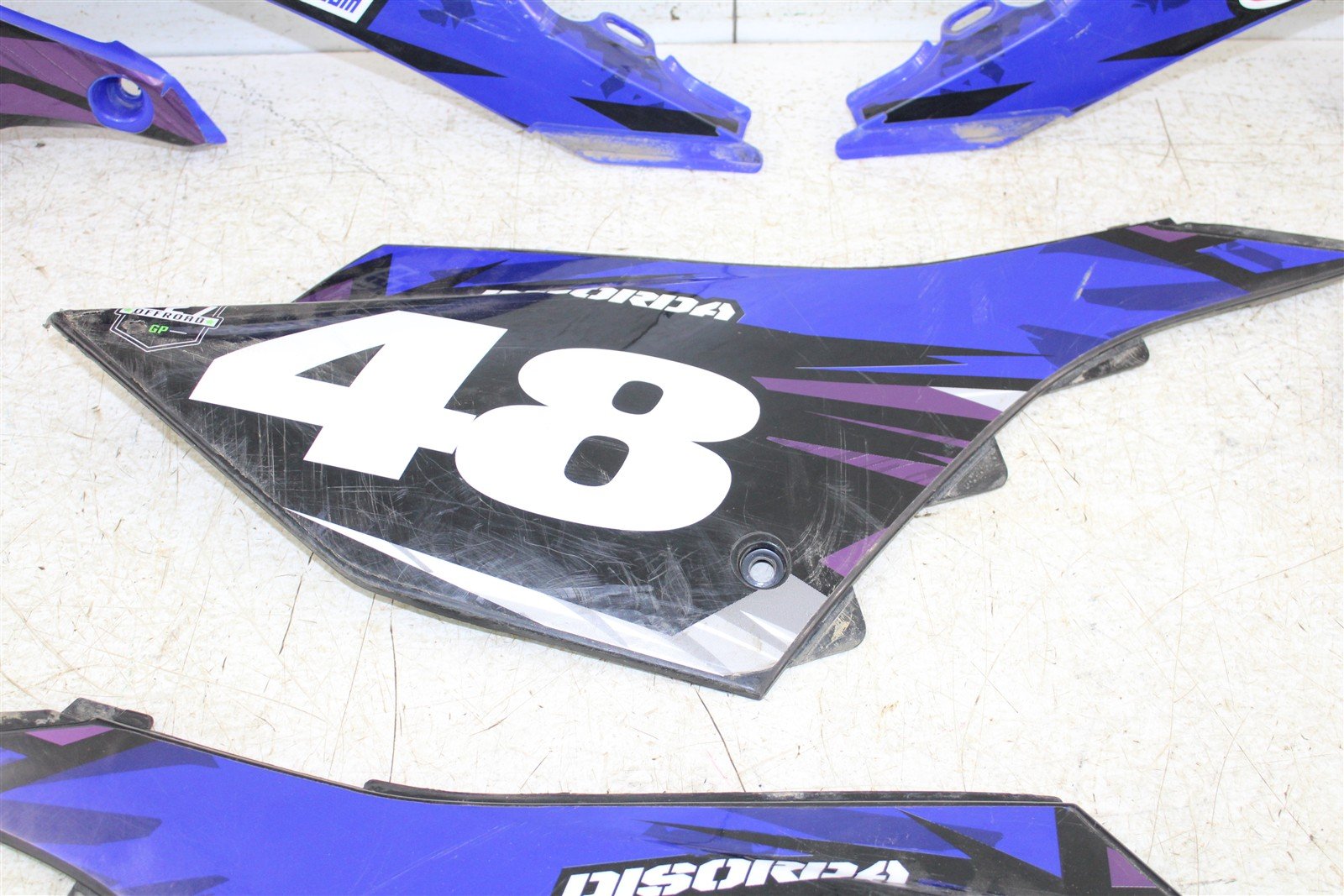 2024 Yamaha YZ 250 Fender Set Rear Front Number Plates 520G