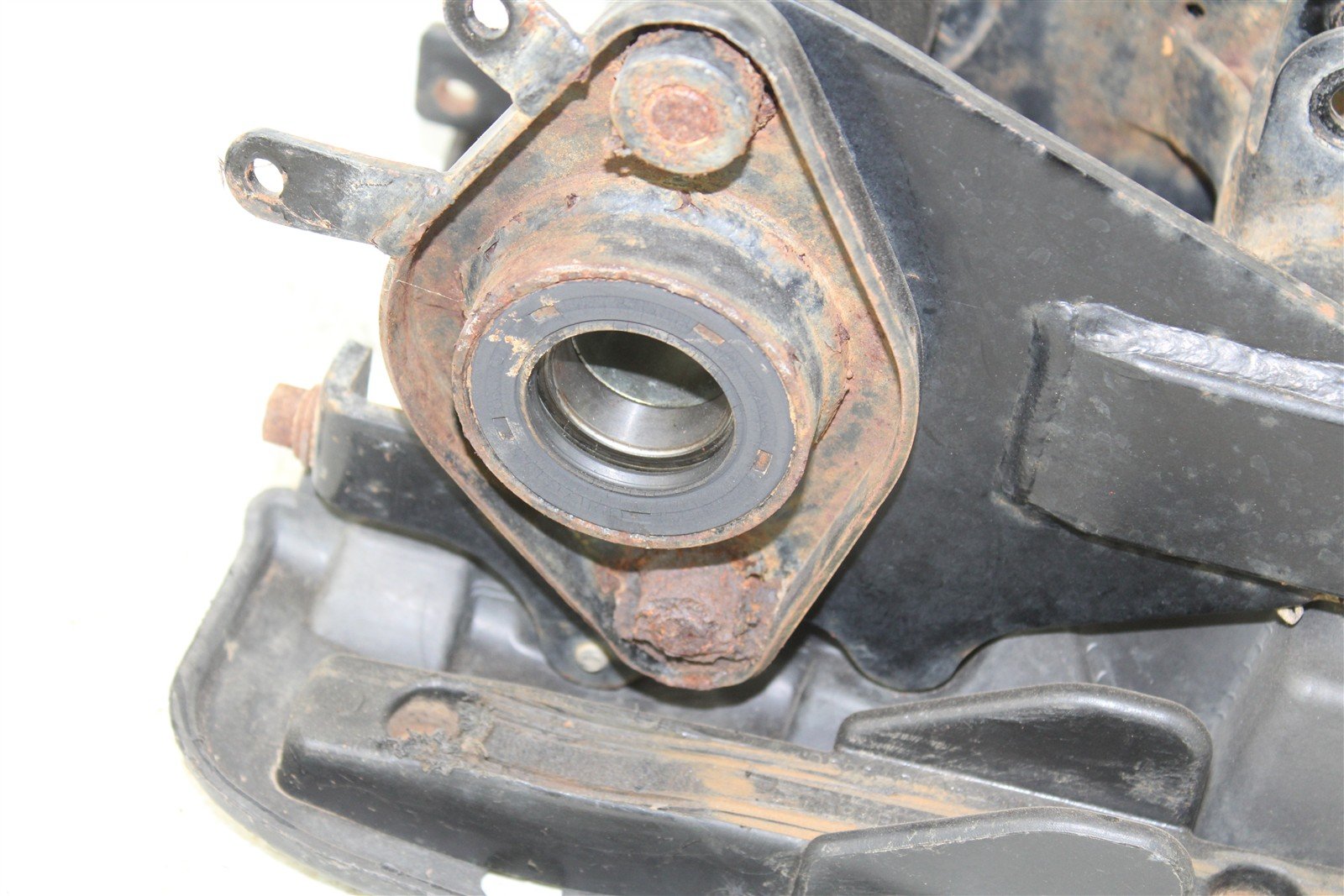 2008 Kawasaki KFX 50 Swing Arm w/ Axle Carrier Skid Plate 24035