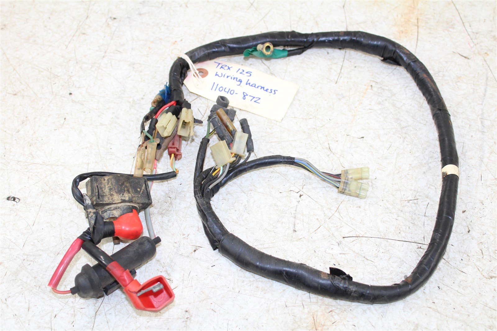 1988 Honda TRX 125 Wire Wiring Harness Loom 11040