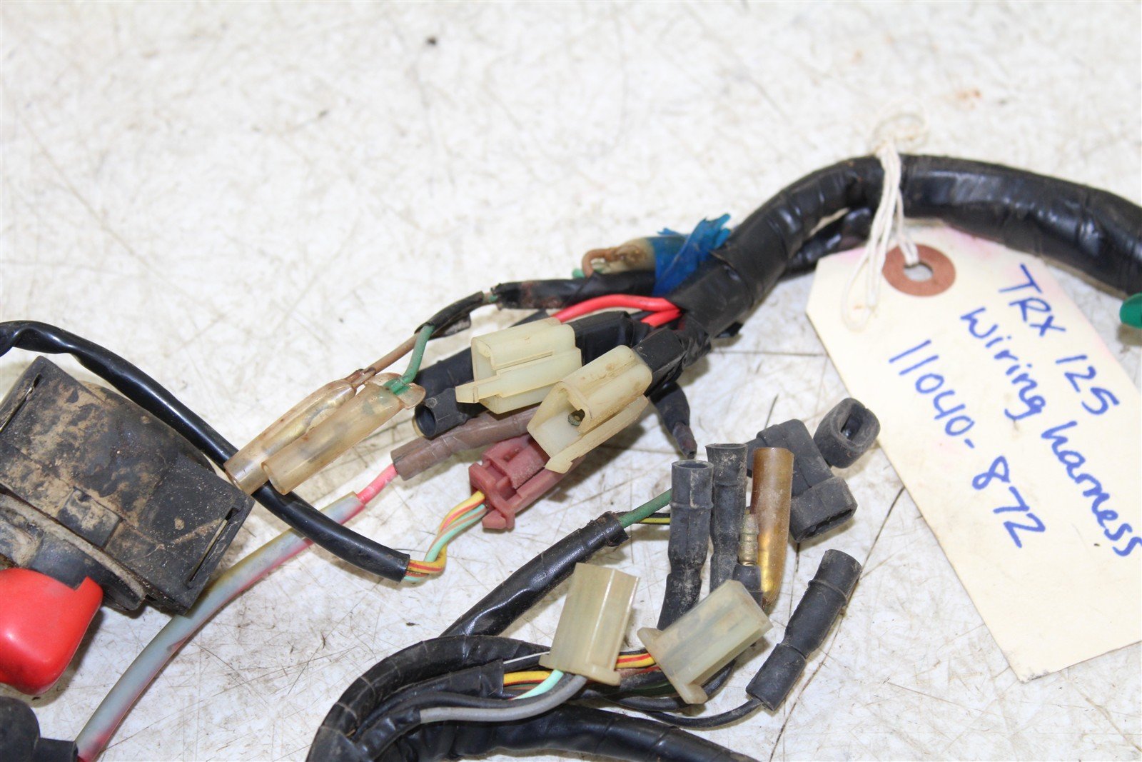 1988 Honda TRX 125 Wire Wiring Harness Loom 11040