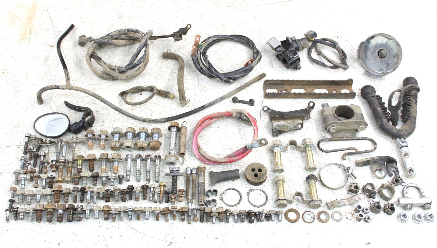 2009 Yamaha Big Bear 250 2x4 Chassis Bolt Kit Hardware Wire Mount Hose 50114