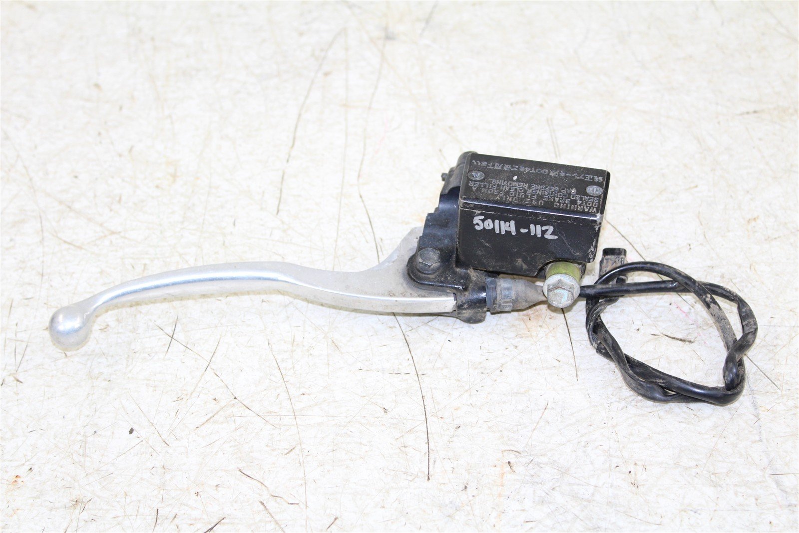 2009 Yamaha Big Bear 250 2x4 Front Brake Master Cylinder Lever 50114