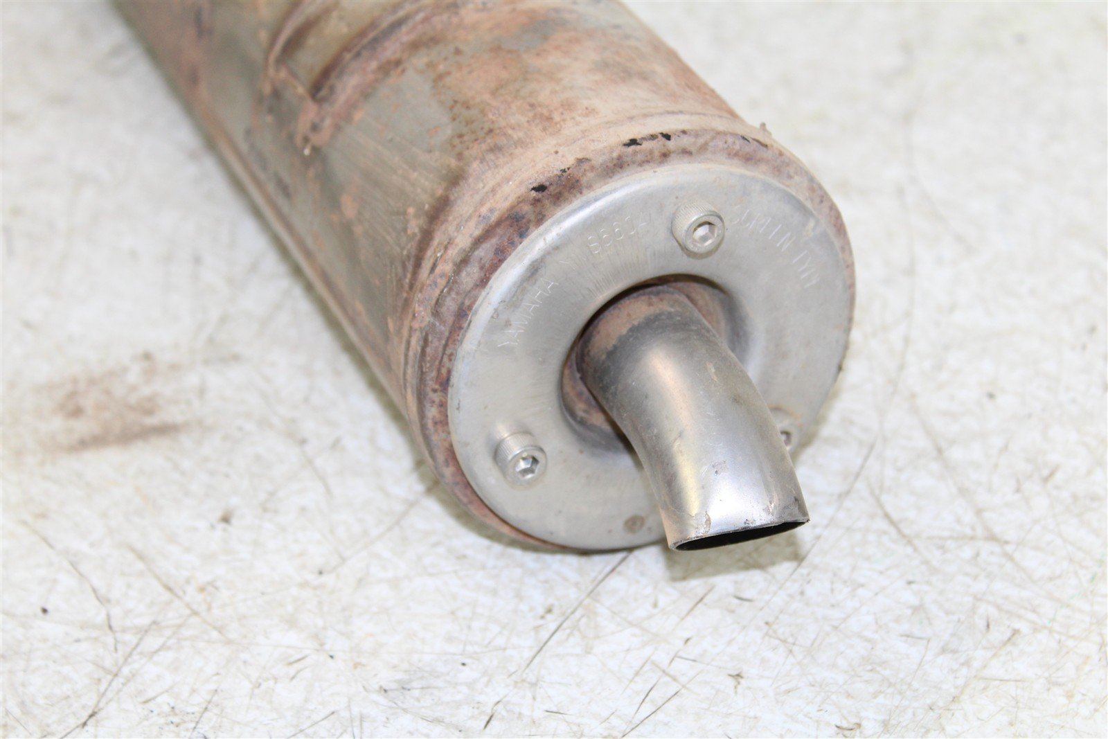 2009 Yamaha Big Bear 250 2x4 Exhaust Head Pipe Silencer Muffler 50114