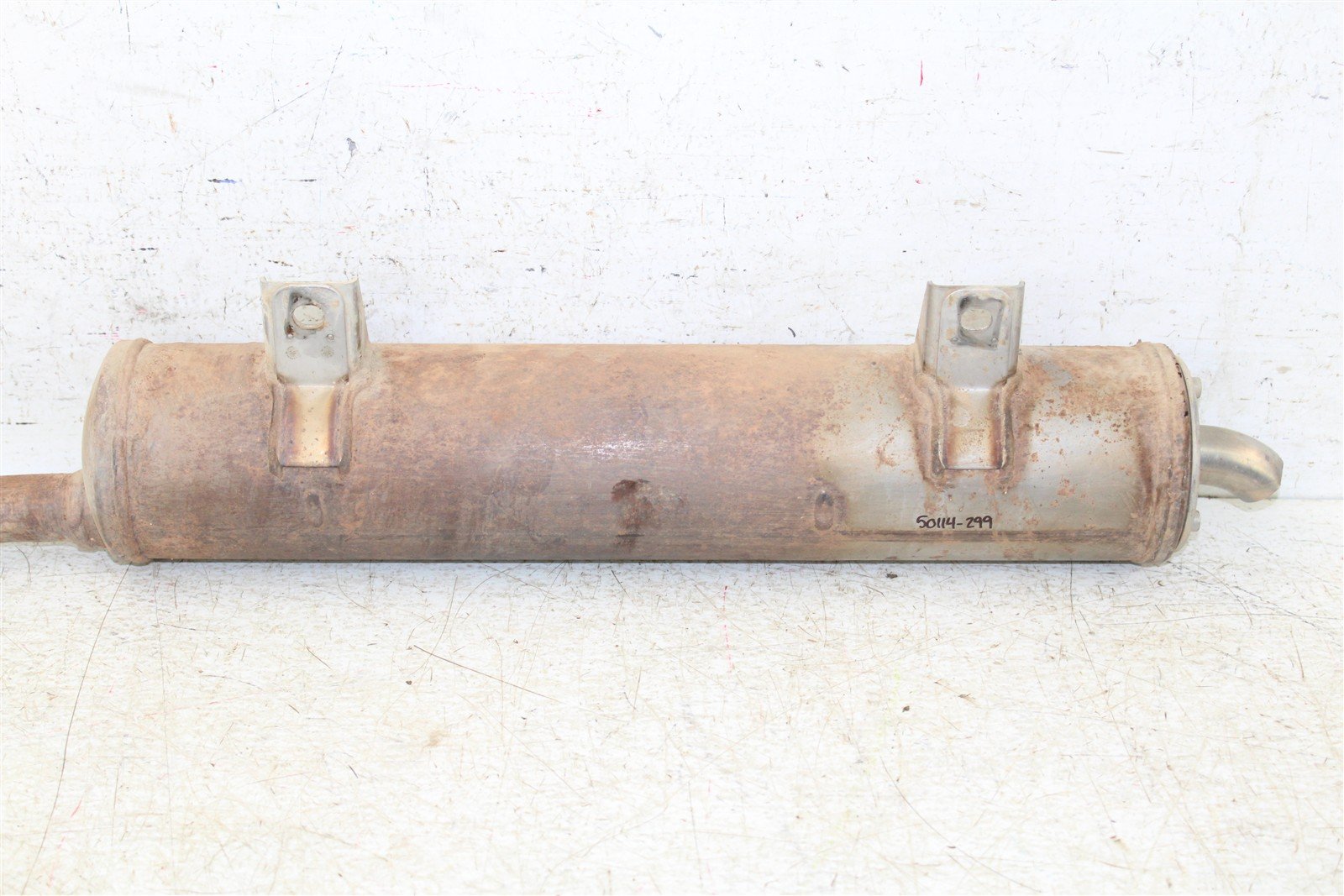 2009 Yamaha Big Bear 250 2x4 Exhaust Head Pipe Silencer Muffler 50114