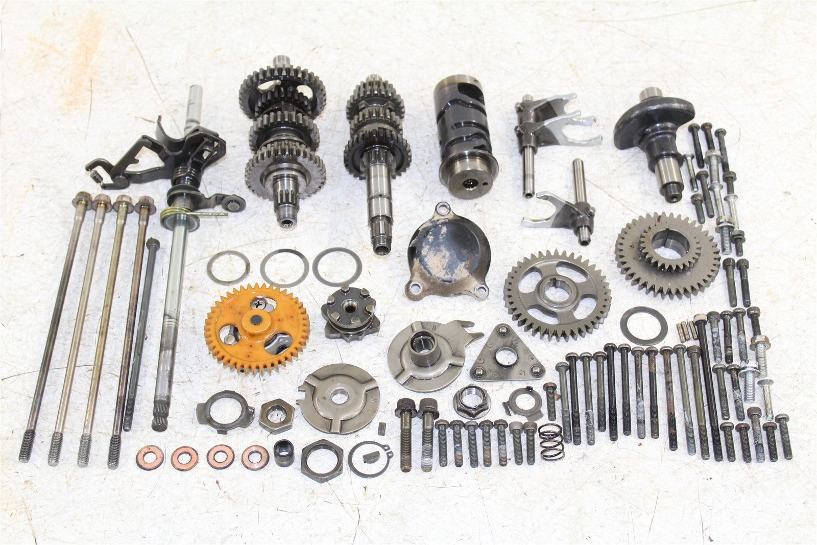 2009 Yamaha Big Bear 250 2x4 Transmission Gears Shift Shaft Forks Drum 50114