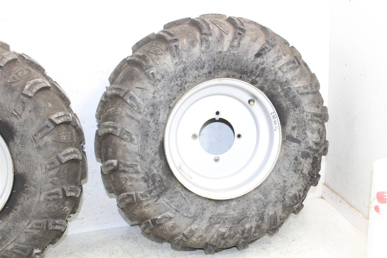 2009 Yamaha Big Bear 250 2x4 Front Wheel Set Rims 50114