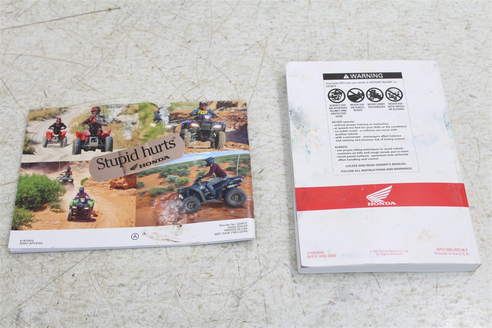 2023 Honda Rancher 420 4x4 Owners Manual Booklet 11109