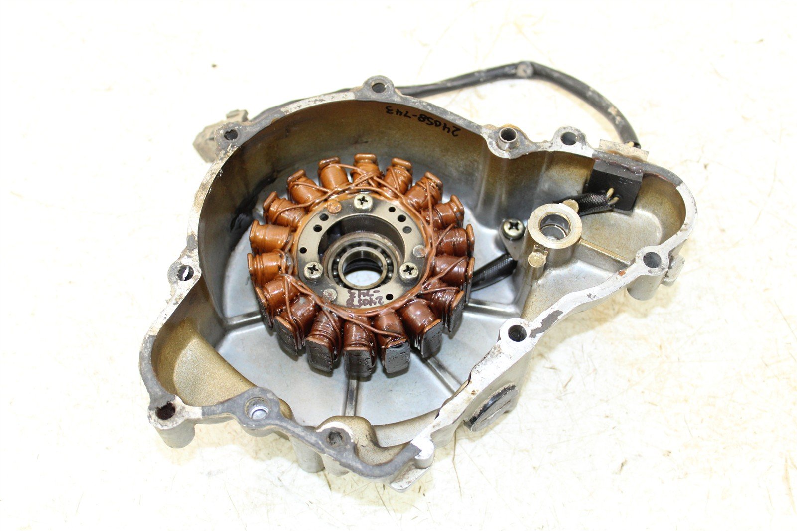 1998 Kawasaki Bayou 220 Stator Magneto Generator Coil w/ Cover 24058
