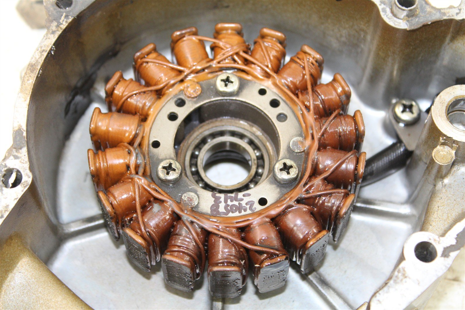 1998 Kawasaki Bayou 220 Stator Magneto Generator Coil w/ Cover 24058