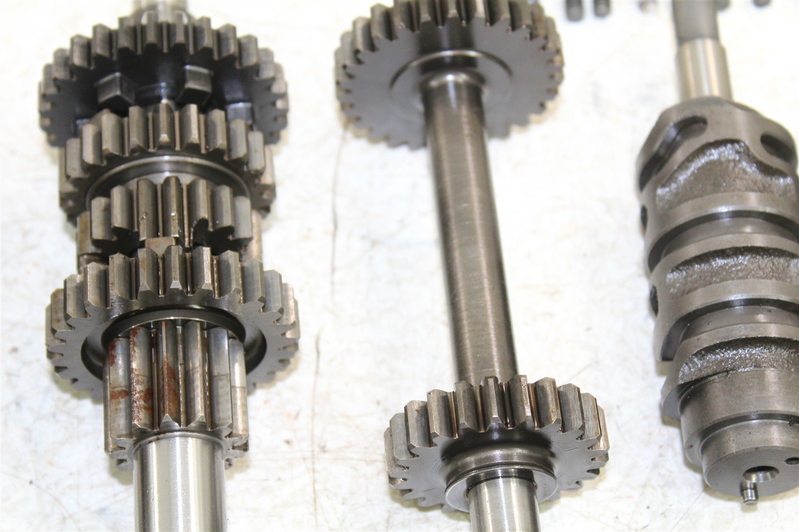 1998 Kawasaki Bayou 220 Transmission Gears Shift Shaft Forks Drum 24058