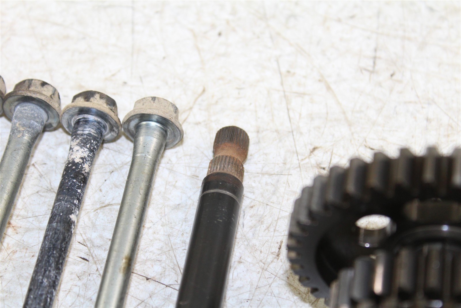 1998 Kawasaki Bayou 220 Transmission Gears Shift Shaft Forks Drum 24058