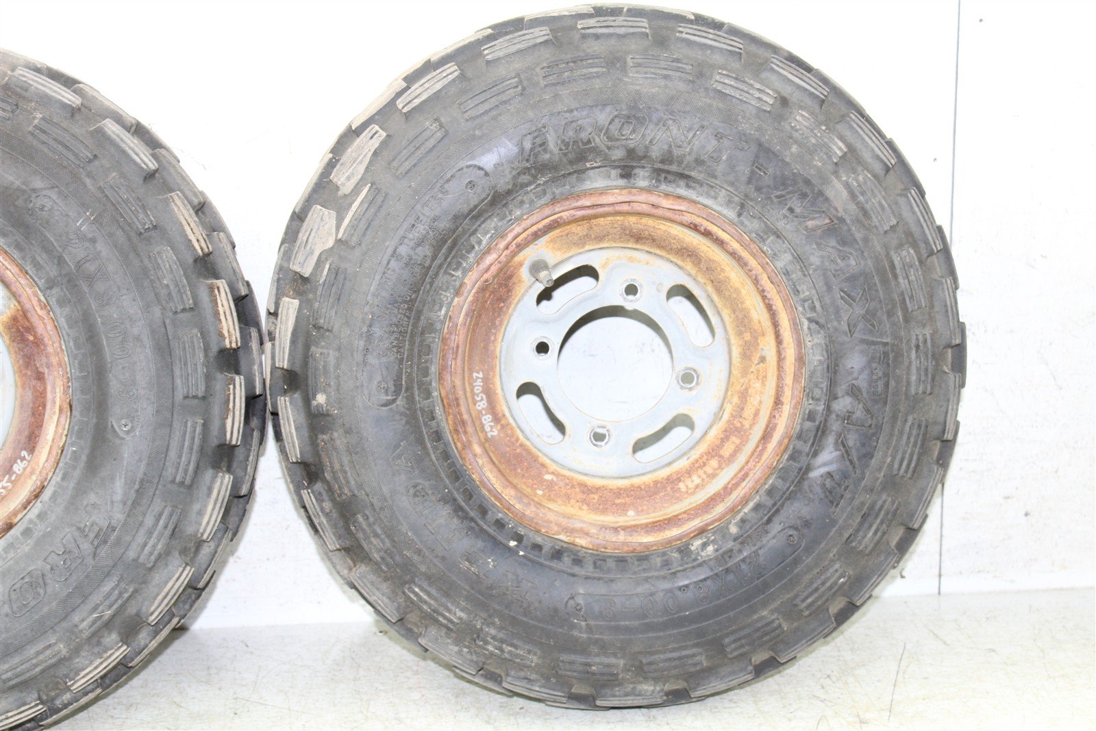1998 Kawasaki Bayou 220 Front Wheel Set Rims 24058