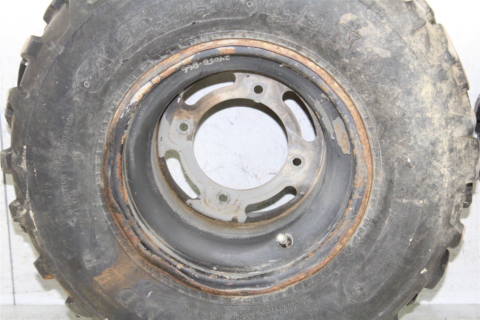 1998 Kawasaki Bayou 220 Rear Wheel Set Rims 24058
