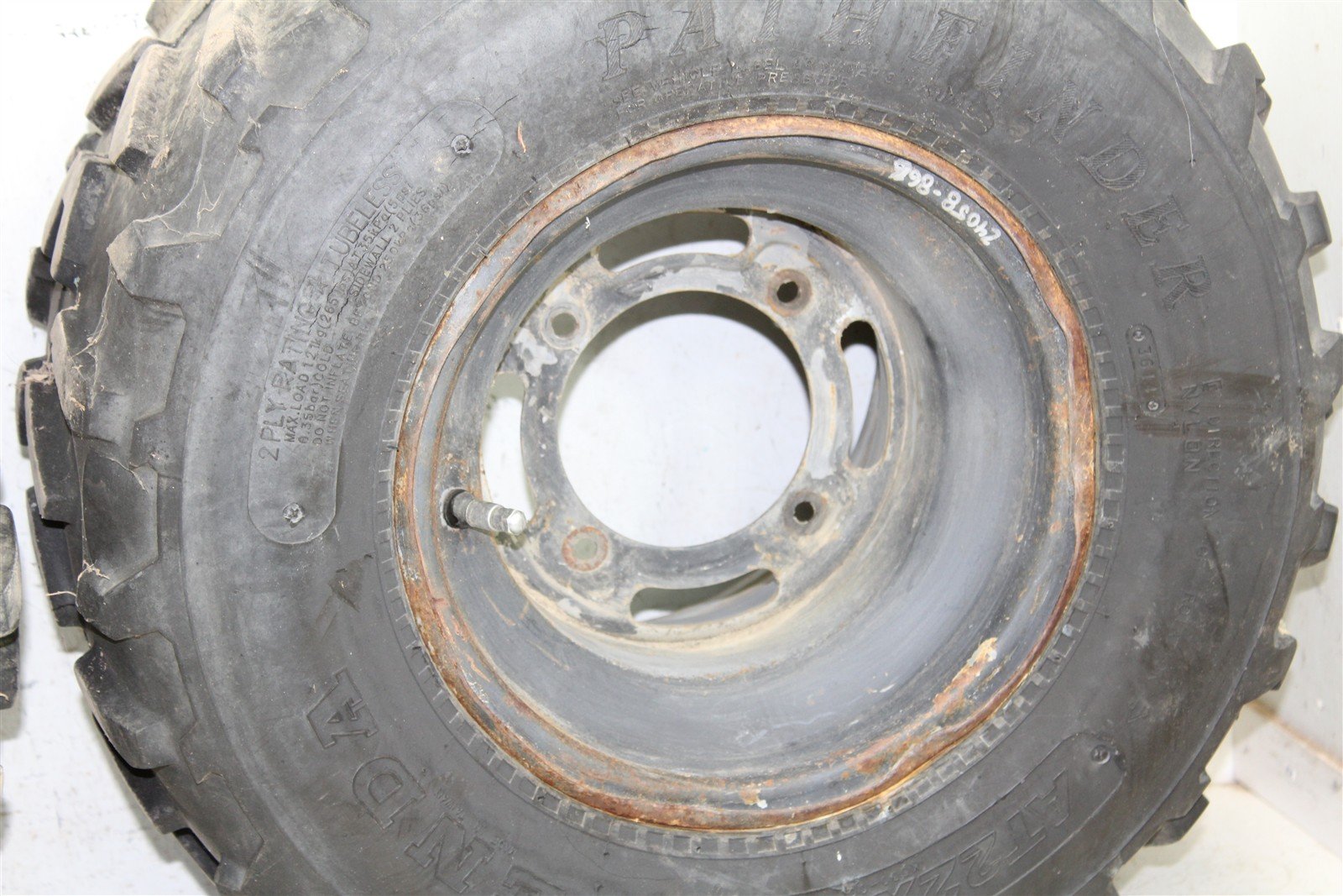 1998 Kawasaki Bayou 220 Rear Wheel Set Rims 24058