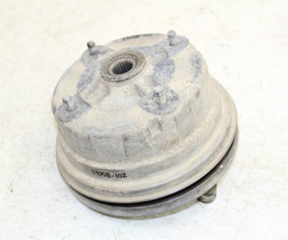 1998 Kawasaki Bayou 220 Rear Brake Drum Backing Plate Panel Hub 24058
