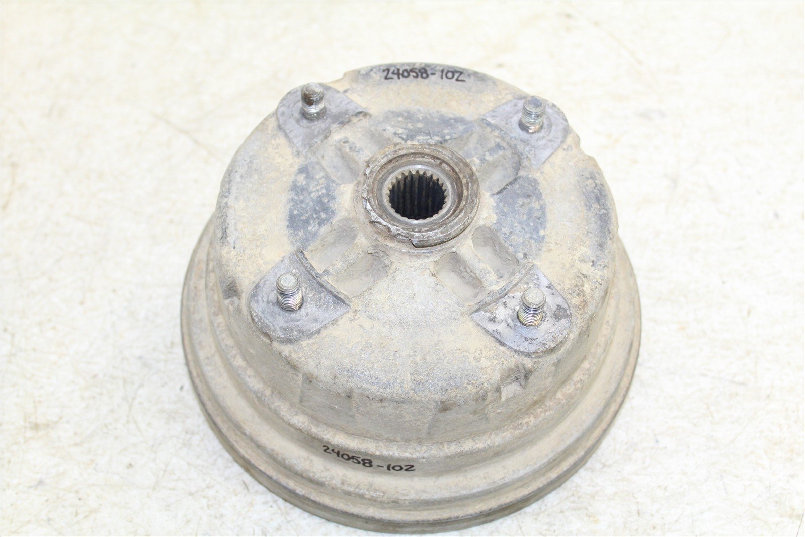 1998 Kawasaki Bayou 220 Rear Brake Drum Backing Plate Panel Hub 24058