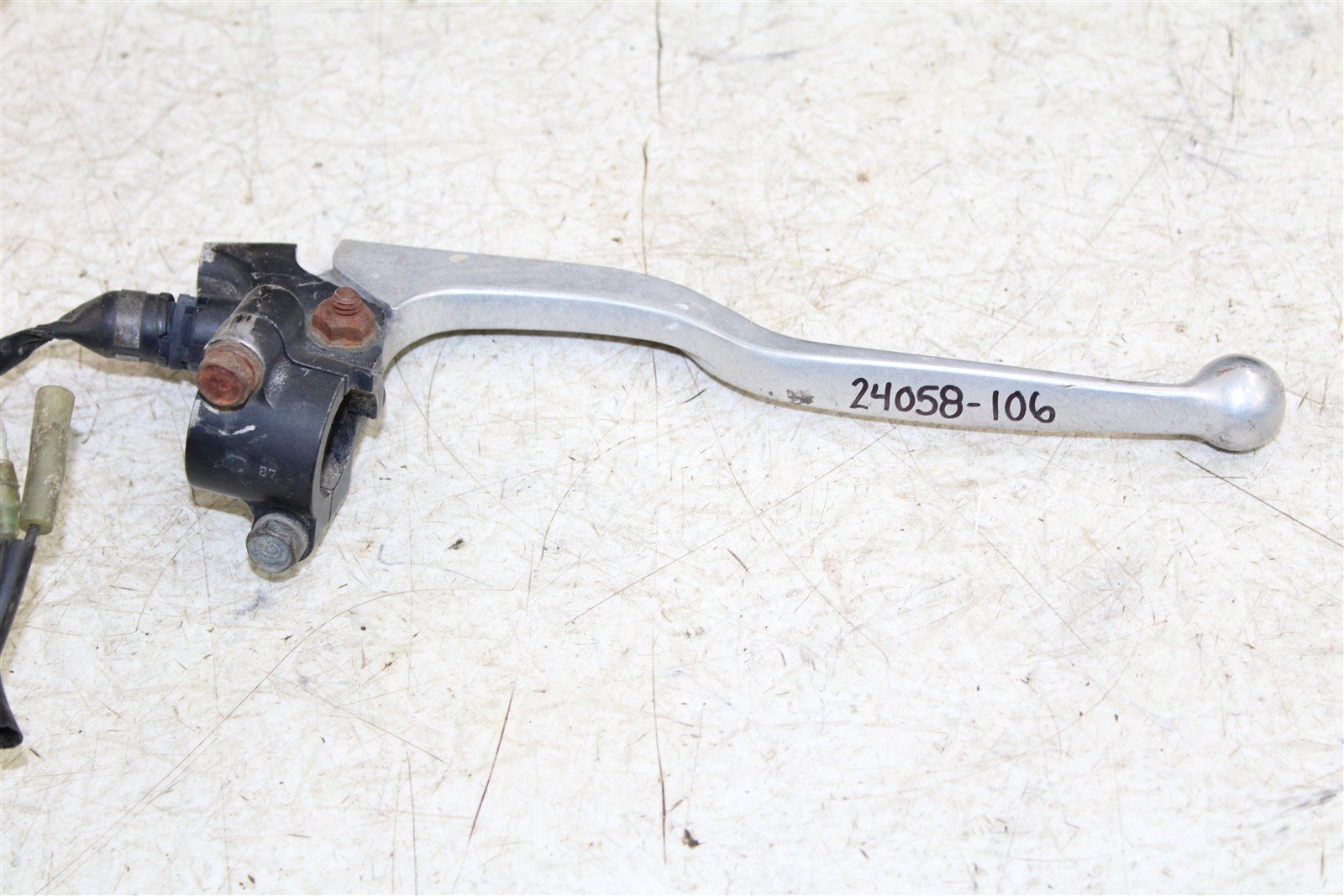 1998 Kawasaki Bayou 220 Front Right Brake Lever w/ Perch 24058