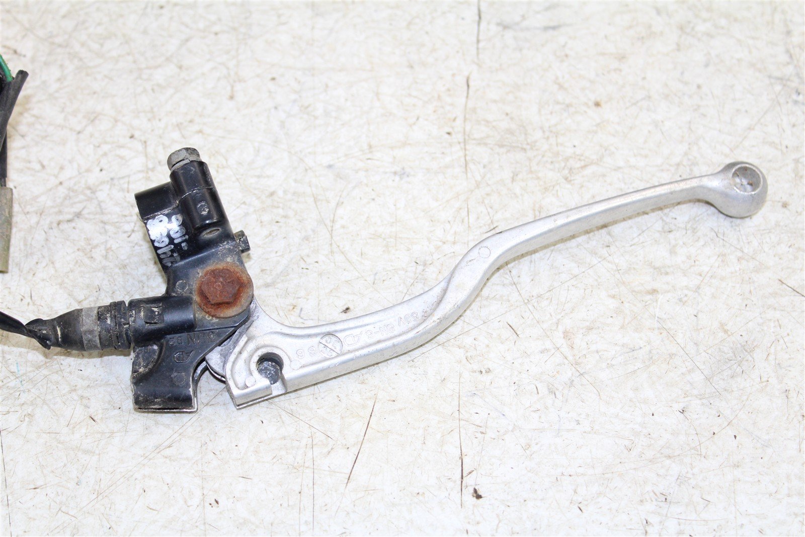 1998 Kawasaki Bayou 220 Front Right Brake Lever w/ Perch 24058
