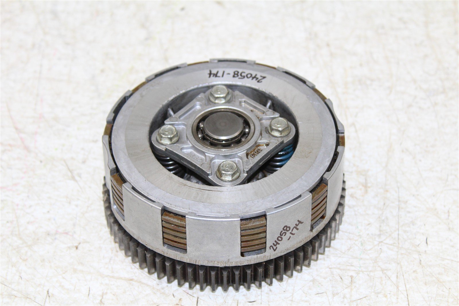 1998 Kawasaki Bayou 220 Clutch Basket Inner Hub Pressure Plate 24058