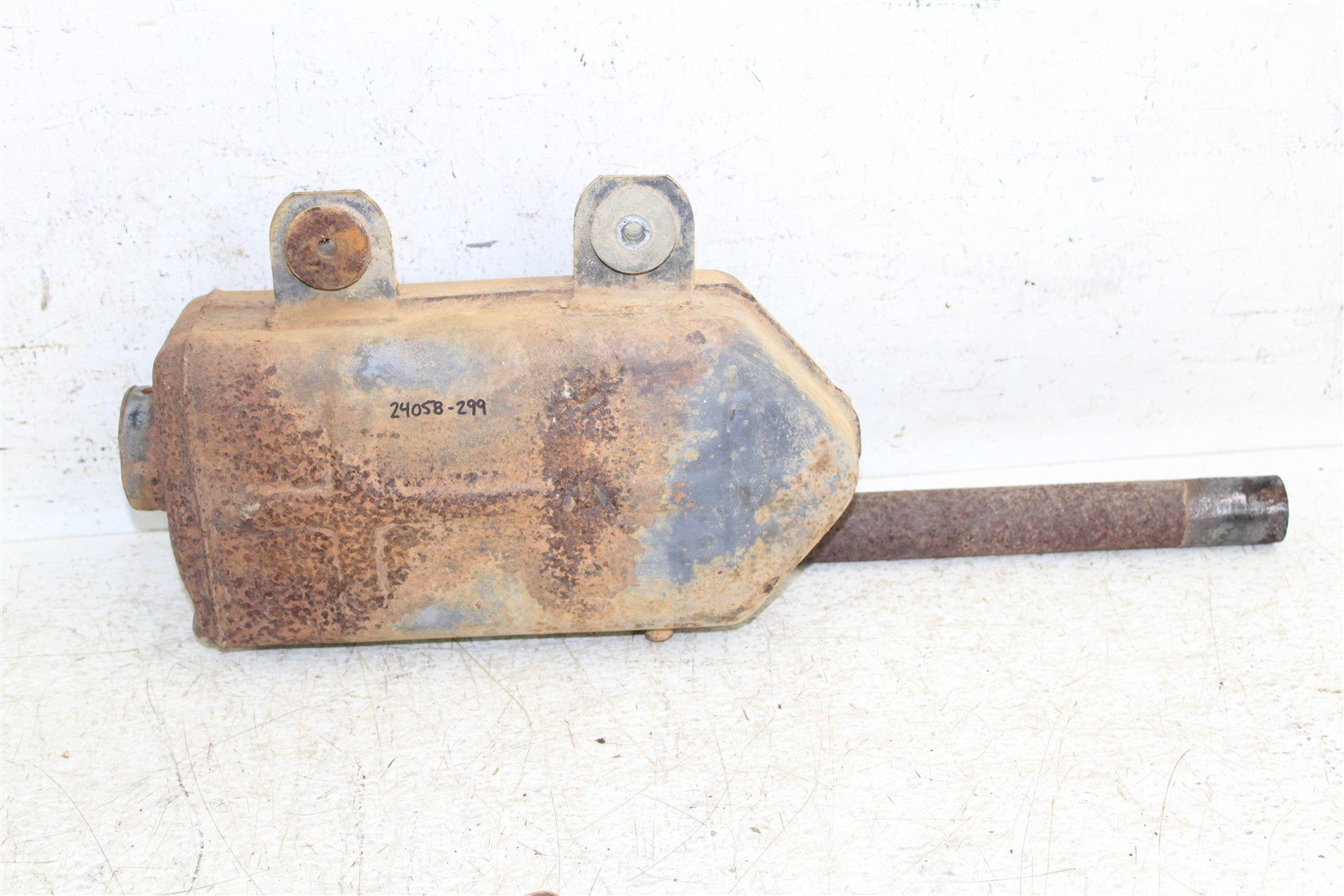 1998 Kawasaki Bayou 220 Exhaust Head Pipe Silencer Muffler 24058