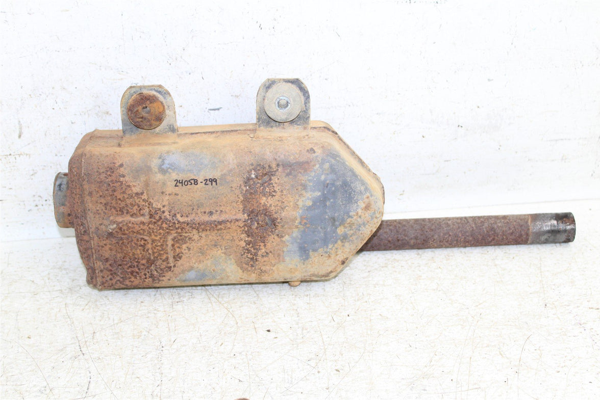 1998 Kawasaki Bayou 220 Exhaust Head Pipe Silencer Muffler 24058
